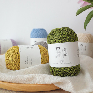 Yunfei 100% <span class=keywords><strong>fil</strong></span> <span class=keywords><strong>de</strong></span> <span class=keywords><strong>lin</strong></span> No.5 haute ténacité tricoté à la main tige aiguille Crochet laine ficelle utilisation pour le tricot à la main - Product Image 3
