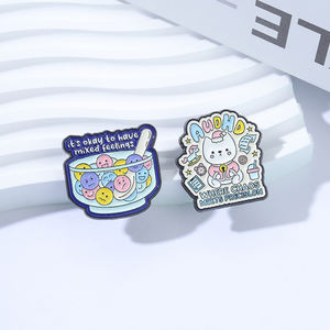 เข็มกลัดเคลือบลายแมวน่ารัก แสดงความคิดเห็นหลากหลาย ไม่เป็นไร ถ้ามีความรู้สึกที่หลากหลาย  ความผิดปกติทางประสาทสัมผัส ความวุ่นวายกับความแม่นยำ  ดูแลสุขภาพจิต - Product Image 2