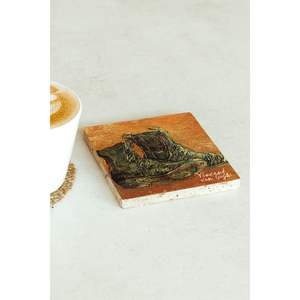 Ensemble de sous-verres en pierre unique de la série Vincent Van Gogh, design carré 172, pour cadeau d'entreprise ou promotion - Product Image 2