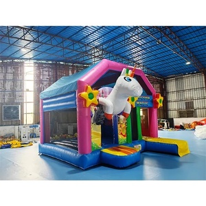 Château gonflable personnalisé à thème dessin animé avec toboggan commercial, équipement de <span class=keywords><strong>location</strong></span> pour fêtes d'enfants - Product Image 3