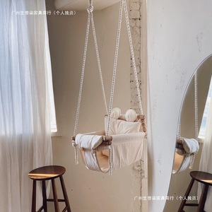 Silla colgante de estilo coreano para niños, con relleno de algodón, diseño portátil. - Product Image 3