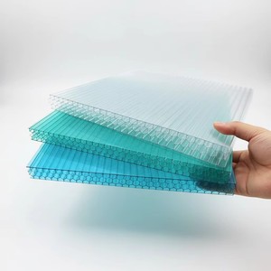Panneaux de serre modernes en <span class=keywords><strong>polycarbonate</strong></span> alvéolaire multicouche à double paroi en nid d'abeille, matériaux de construction en plastique pour toiture - Product Image 4