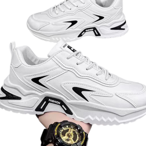 Baskets confortables pour femmes, chaussures de marche décontractées, rehaussantes, à lacets, en maille et toile, pour usage quotidien, style chunky, collection automne - Product Image 6