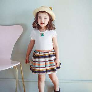 Concevez votre propre t-shirt blanc à col rond pour fille, de couleur unie, de haute qualité - Product Image 5