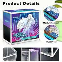 Boîte de présentation en acrylique pour Elite Trainer Box (ETB) avec couvercle magnétique, protection transparente en PMMA pour boîte de boosters Pokémon TCG