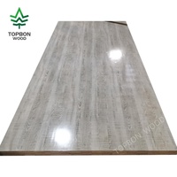 Panneau de contreplaqué en peuplier de première qualité, placage de pin, 1220x2440 mm, E1, écologique, surface poncée, décoration, coffrage