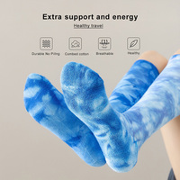 Chaussettes de course amusantes en coton de haute qualité à motifs jacquard, chaussettes de compression à pression