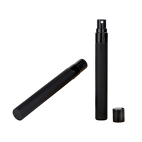En gros 10ml Portable Échantillon Parfum Vaporisateur Vide Mat Noir Vaporisateur En Verre pour Emballage Cosmétique