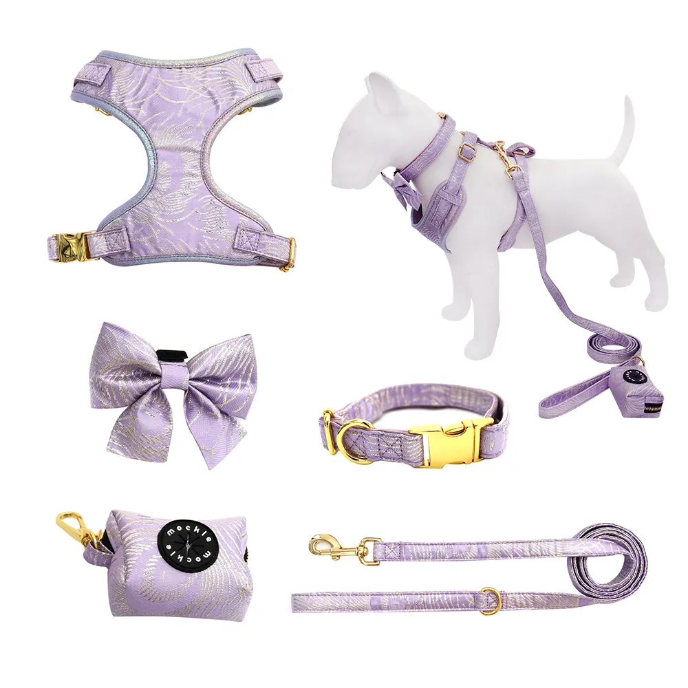 2024 Dog Harness Free Sample Pet Harness Vest Accesorios Para Mascotas Correas Para Perros Y Gatos Cotton Dog Leash Collar