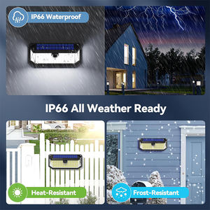 ALECTER 4200LM LED Solar Motion Sensor <b>Lights</b> IP66 Waterproof 3 Modes Ultra-<b>Bright</b> Security <b>Light</b> Road Yard Garage Garden - Product Image 3