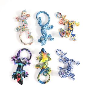 Imán de transferencia de agua Gecko lagarto de resina 3D personalizable decoración del hogar transfronteriza para refrigerador para decoración de nevera - Product Image 4