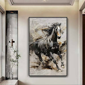 <span class=keywords><strong>Tiempo</strong></span> limitado Reducir precio Estilo chino Papel pintado decorativo grande <span class=keywords><strong>Pintura</strong></span> Caballo - Product Image 1