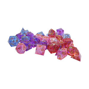 Sharp Edge Polyhedral <strong>Dice</strong> <strong>Set</strong> - 7-Piece Resin RPG <strong>Dice</strong> for DND, Tabletop Games, Custom <strong>Color</strong> Precision <strong>Dice</strong> - Product Image 6