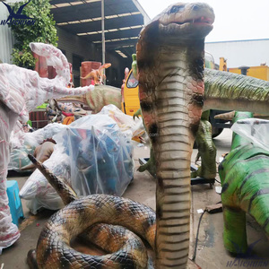 Haichuan modelli di serpente Animatronic di grandi dimensioni realistici artificiali per la decorazione del parco tematico della foresta della giungla dello Zoo - Product Image 5