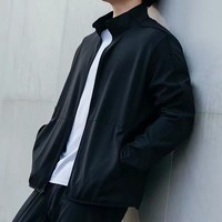 Veste de sport tissée pour homme avec col montant, ensemble de course à séchage rapide