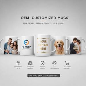 Mug en porcelaine personnalisé Your Touch, compatible micro-ondes, taille personnalisée, photo/texte/logo/image, cadeau pour papa, maman, Noël, anniversaire - Product Image 2