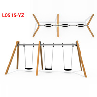 Ensemble de balançoires en plastique pour enfants avec toboggan, structure de balançoire en métal pour jardin et parc, prix d'usine compétitif