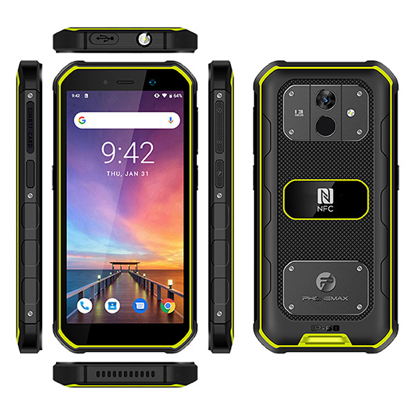 X2 5.5 Inch Screen Mobile Phone 5100mah Big Battery Quick Charging Android 10 Waterproof Ip68 Rugged Smartphone