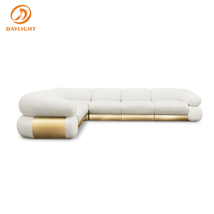 Canapé de salon de luxe sur mesure, vente chaude du fabricant, nouveau design italien, canapé modulaire, meubles de salon de luxe - Product Image 4