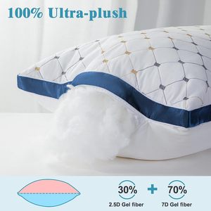Haute qualité Premium Deluxe 1000g côté dos et ventre dormeurs doux hôtel oreiller vente - Product Image 5