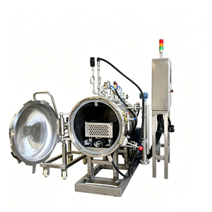 <span class=keywords><strong>Autoclave</strong></span> automatique à pulvérisation d'eau chaude Tastech Swing <span class=keywords><strong>pour</strong></span> sachets de soupe en aluminium avec haute sécurité - Product Image 1