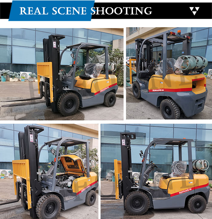 Hifoune EPA engine 3000kg 3 ton 3.5 ton kuvota nissan engine LPG gasoline forklift for sale