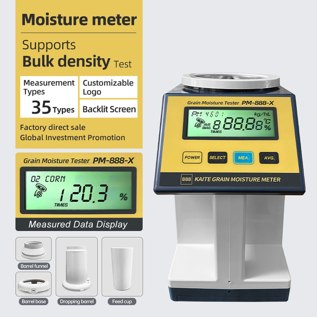 A. PM-888X Portable Grain Moisture Tester - 35 Types Digital Grain Moisture Testers, Moisture Meters & Coffee Beans