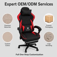 Chaise de bureau ergonomique pivotante en cuir PU, réglable en hauteur, pour la maison et le bureau, vente en gros directe d'usine