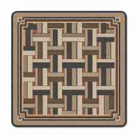 Tapis de Mahjong en Néoprène 3mm à Texture Géométrique Tissée, Tapis de Jeu de Table pour la Maison, le Club, les Tournois, les Fêtes, Cadeau, Décoration de Table