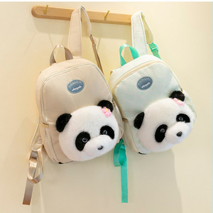 Zaino a Forma di <span class=keywords><strong>Panda</strong></span> con Fiori per Bambini, Borsa a Tracolla in Peluche a Forma di <span class=keywords><strong>Panda</strong></span> - Product Image 6