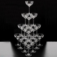 SUNYO Vente en gros de verres à cocktail Martini faits à la main en verre personnalisé, verre à champagne de haute qualité pour mariage