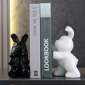 Panali eco-friendly coniglio fermalibri ornamenti creativi in ceramica Desktop <span class=keywords><strong>decorazione</strong></span> per la <span class=keywords><strong>casa</strong></span> per armadietto del vino soggiorno ingresso libreria - Product Image 4
