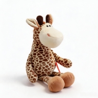 Peluches d'animaux de la forêt : Tigre, Lion, Éléphant, Singe, Girafe - Jouets en peluche de la jungle, rembourrage en coton PP, cadeaux pour bébés et enfants