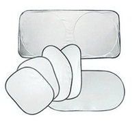 Ensemble de pare-soleil pliable universel pour voiture, 6 pièces, protection contre le soleil pour pare-brise et fenêtres de voiture