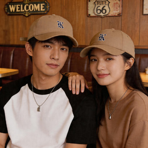 Korean Style <b>Baseball</b> <b>Cap</b> <b>Navy</b> Blue 3D Embroidered Letter Unisex Couple Fashion Duckbill <b>Cap</b> - Product Image 3