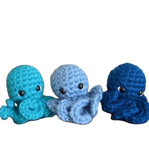 Venta al por mayor llavero de ganchillo Animal de <span class=keywords><strong>peluche</strong></span> <span class=keywords><strong>pulpo</strong></span> muñeca tejido de felpa llavero <span class=keywords><strong>pulpo</strong></span> Amigurumi ganchillo juguete bebé regalo - Product Image 1