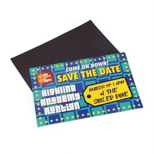 Custom Magnetic Paper Business Advertisement Card Die Cut <b>Fridge</b> Magnet - Product Image 1