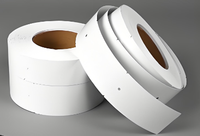 Etiquetas de Cartón Blanco para Ropa en Rollo, Etiquetas de Papel Personalizadas con Código de Barras, Etiquetas Imprimibles con Orificio, Ecológicas