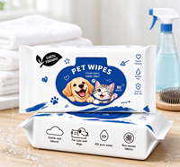 Produits de nettoyage pour animaux de compagnie, lingettes pour animaux de compagnie, non-tissés, pratiques, personnalisation en usine
