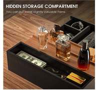Organisateur de Cologne en Bois pour Hommes, Présentoir à Cologne sur 3 Niveaux avec Tiroir de Rangement, Organisation de Parfums