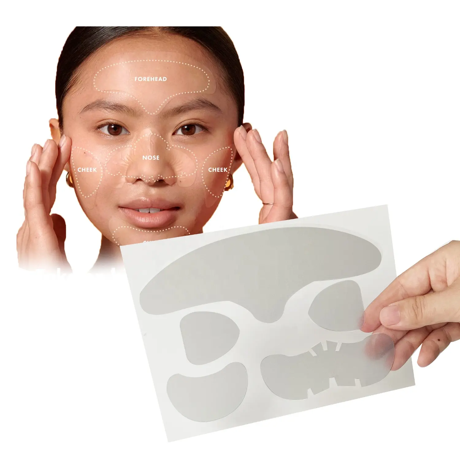 XL4 parts Hydrocolloid Face Mask for Acne patch Zit Breakouts on Nose, Chin, Forehead and cheek