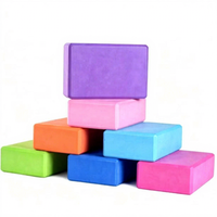 Hoge kwaliteit groothandel EVA yogablok 120/180/200g antislip compressie schokabsorptie blok voor Pilates gym thuis training