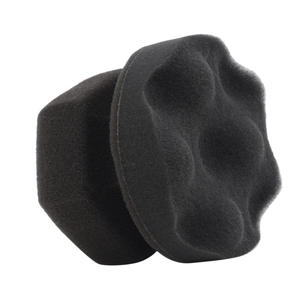 Esponja para Encerar Neumáticos de Coche Yubang, Tipo de Alta Densidad, Agarre Cómodo, Patrón Circular Negro/Gris - Product Image 5