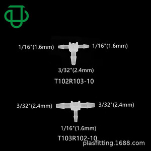 ข้อต่อทีพลาสติก PP แบบลดขนาด JUMEDTEC สำหรับท่ออ่อนขนาด 1.6-9.5 มม. - Product Image 5