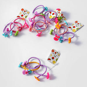 Élastiques à cheveux colorés pour enfants avec pinces à fleurs pour filles, usage quotidien, fabriqué en Chine - Product Image 4