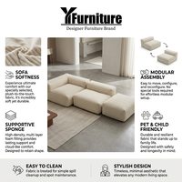 Canapé modulaire Lazy Lounging Cloud, ensemble de canapés sectionnels modernes pour salon, canapé sans structure
