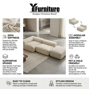 Divano Modulare Lazy Lounging Cloud, Set di Divani Componibili Moderni per Soggiorno, Divano Senza Struttura - Product Image 5