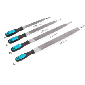 Limas <span class=keywords><strong>de</strong></span> Acero Versátiles <span class=keywords><strong>de</strong></span> 6/8/10/12 Pulgadas, Cuadradas/Redondas/Planas/Semicirculares para Metal y <span class=keywords><strong>Madera</strong></span>, Tipos Bastard, Segundo y Suave Corte - Product Image 2