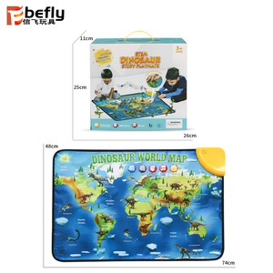 Tapis mural interactif sonore avec carte du monde et modèle de dinosaure - Product Image 6
