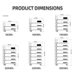 แบตเตอรี่ลิเธียม 5120Wh 100Ah สำหรับไฮบริด 5.5kw |   ระบบแบตเตอรี่สำรองพลังงานแสงอาทิตย์แบบติดผนังสำหรับใช้งานนอกระบบไฟฟ้า - Product Image 3